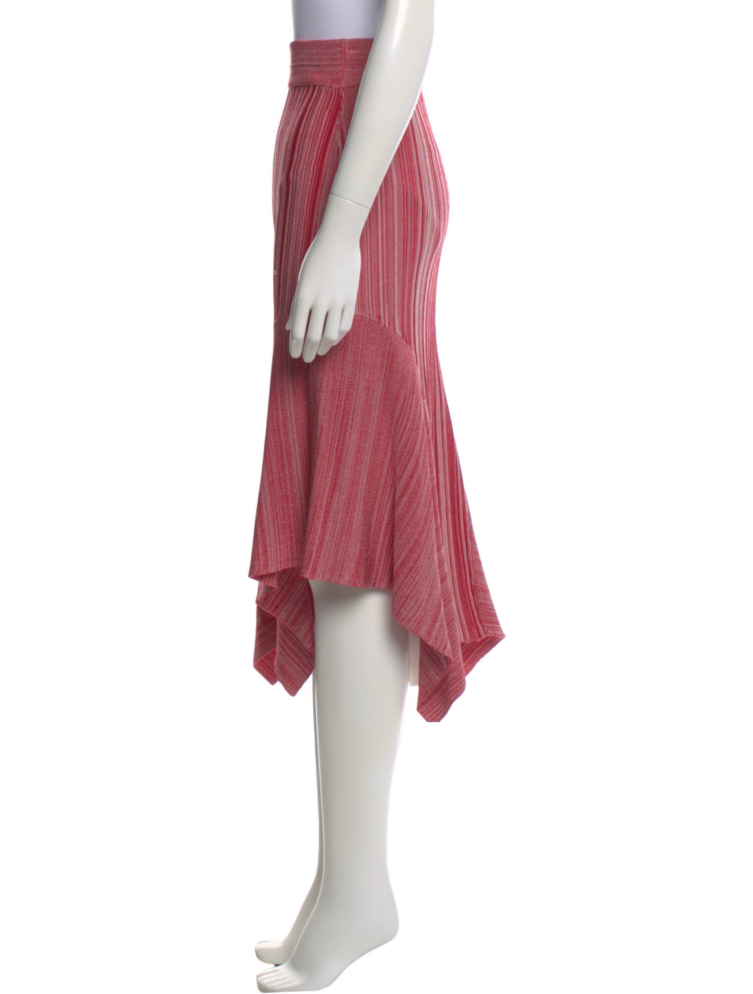 Yigal Azrouël Striped Midi Length Skirt