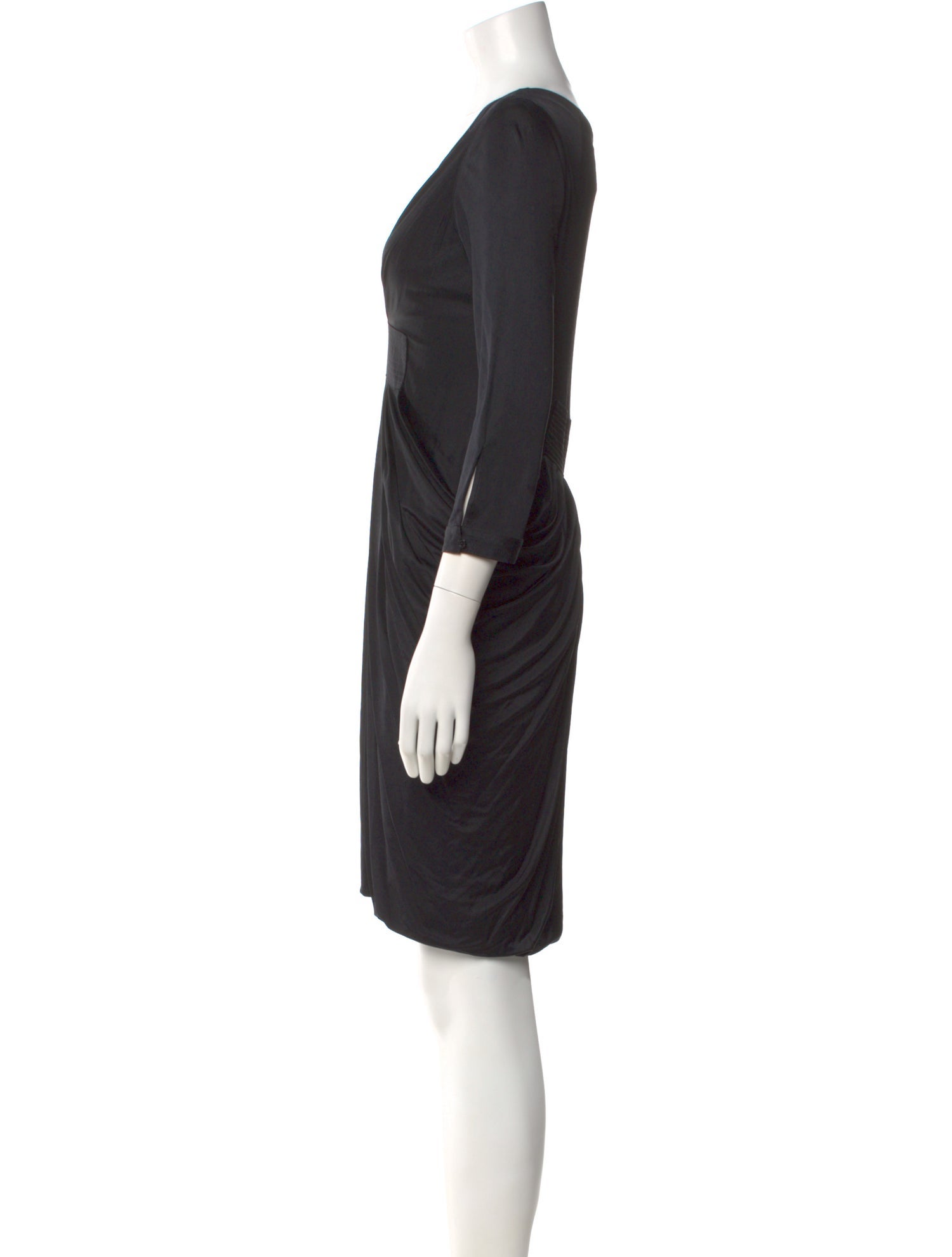 Yigal Azrouël V-Neck Knee-Length Dress
