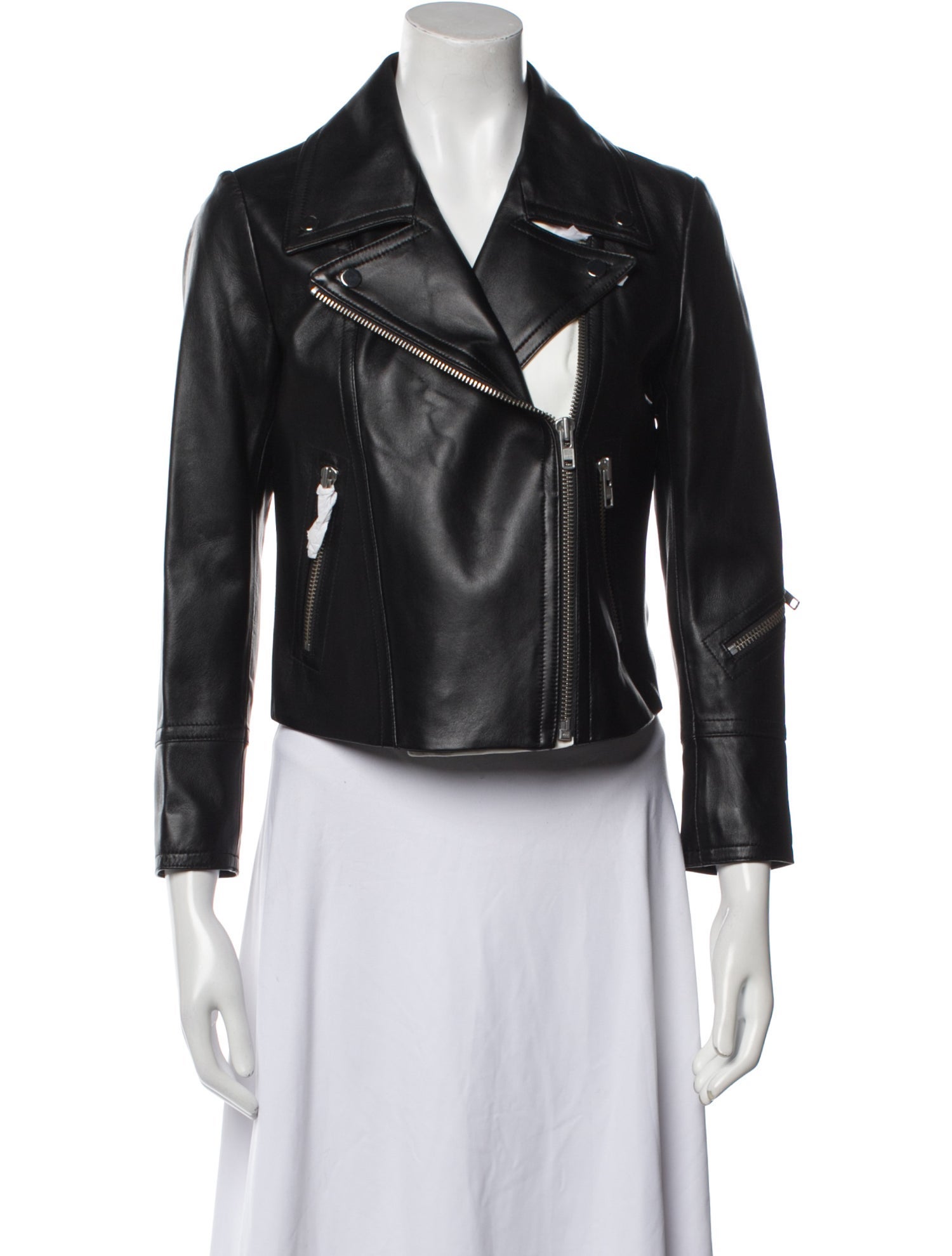 Yigal Azrouël Lamb Leather Biker Jacket w/ Tags