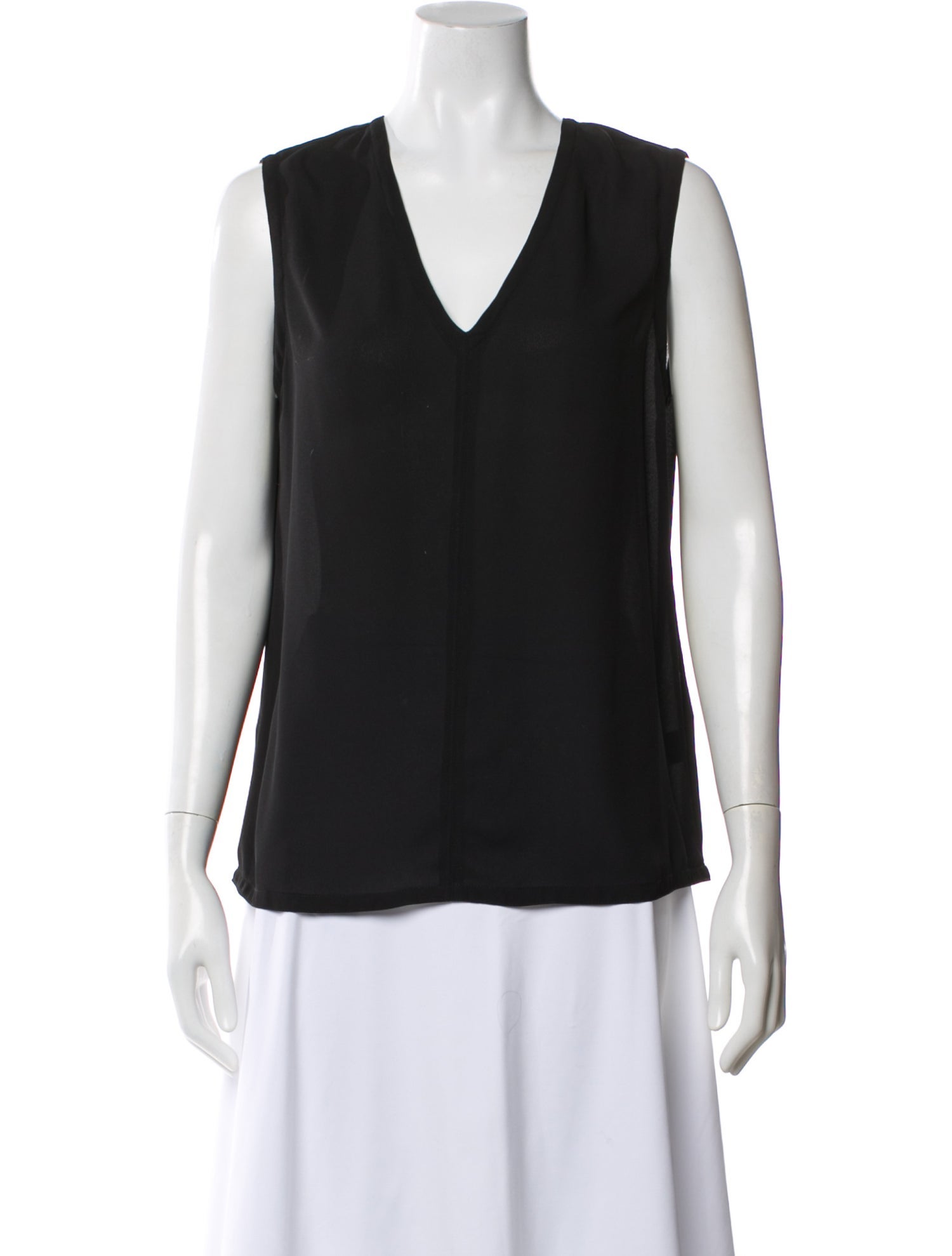 Yigal Azrouël Silk V-Neck Top