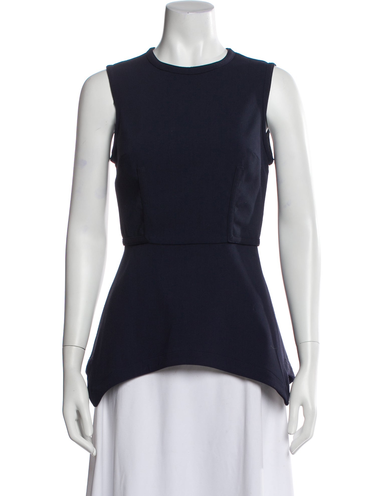 Yigal Azrouël Crew Neck Sleeveless Top