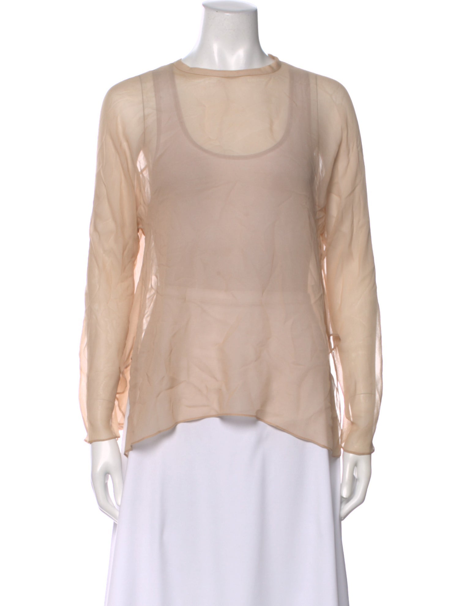 Yigal Azrouël Silk Crew Neck Blouse