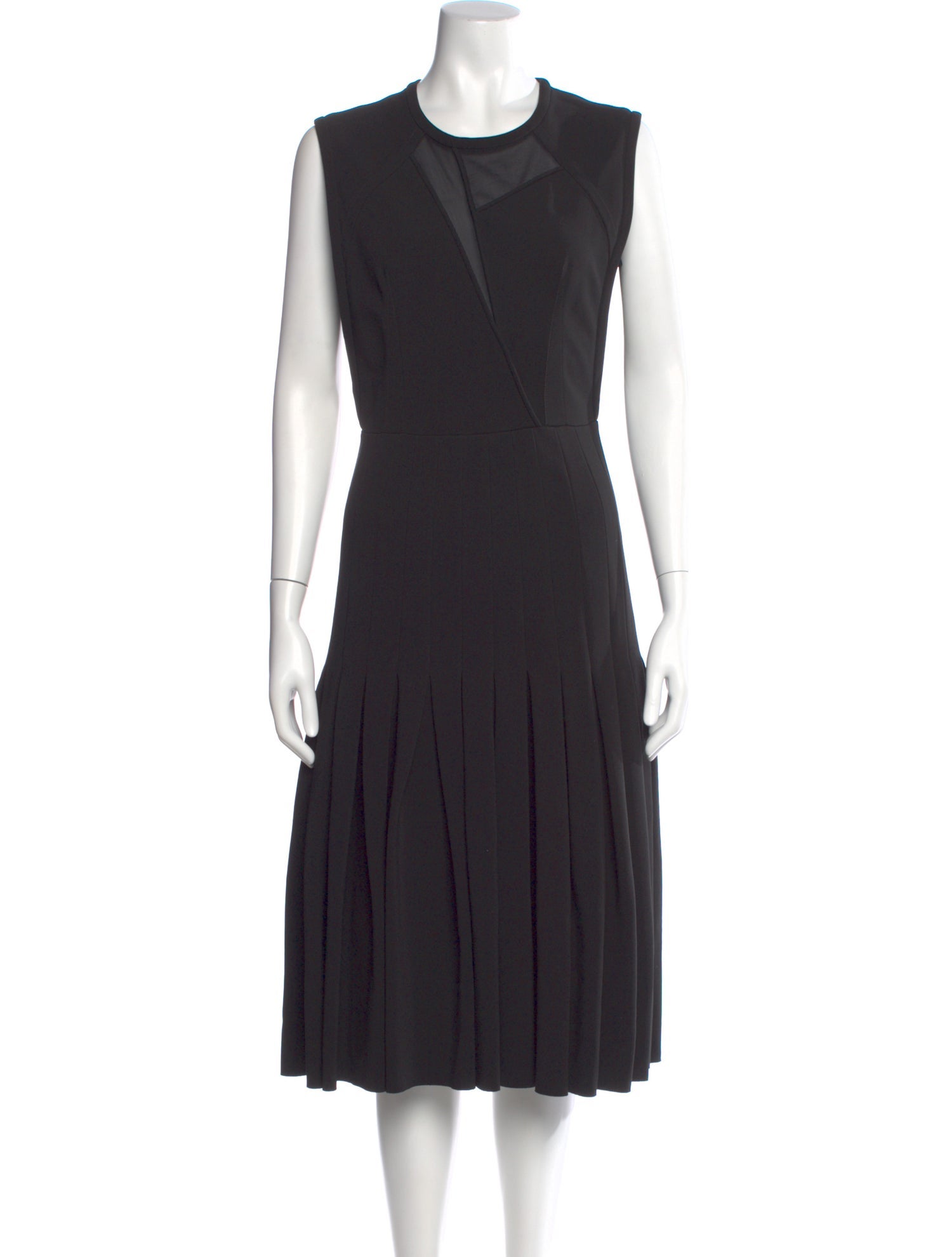 Yigal Azrouël Crew Neck Midi Length Dress