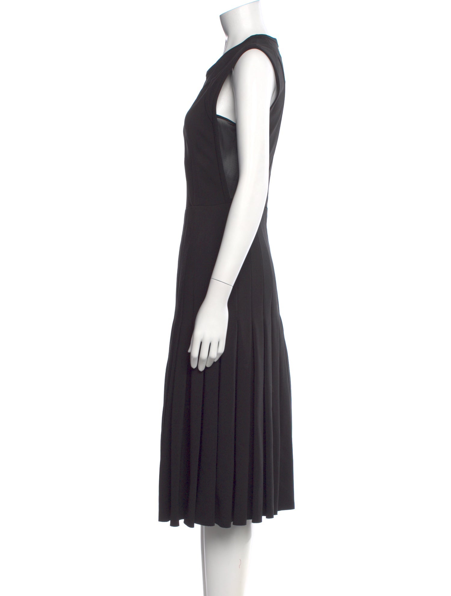 Yigal Azrouël Crew Neck Midi Length Dress