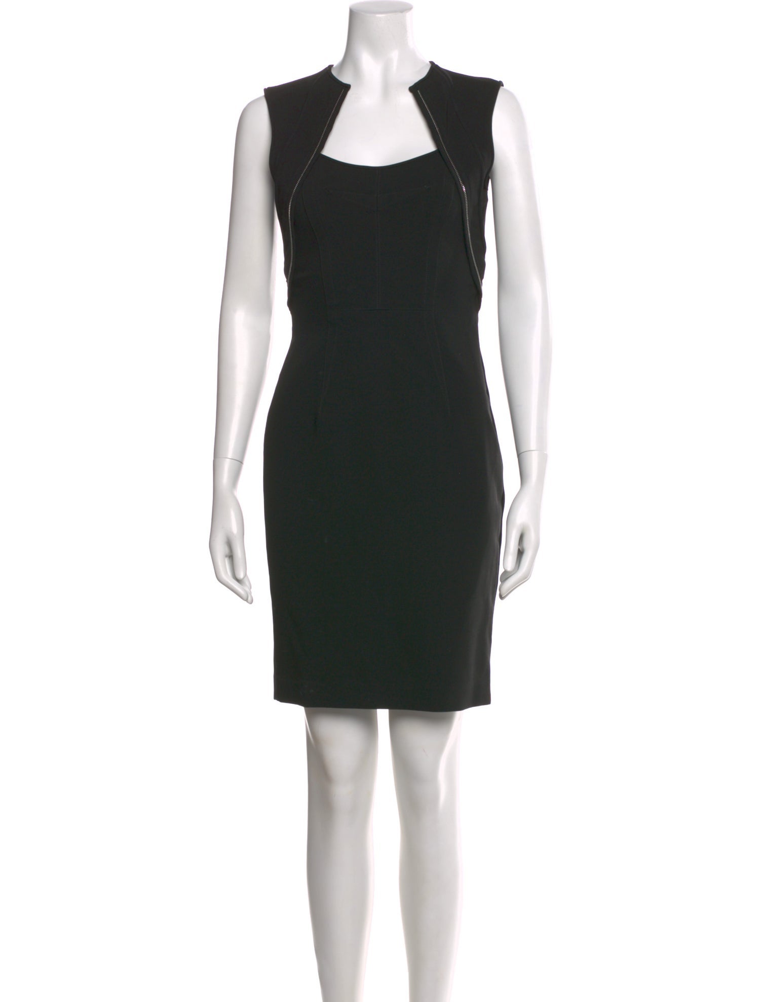 Yigal Azrouël Square Neckline Knee-Length Dress