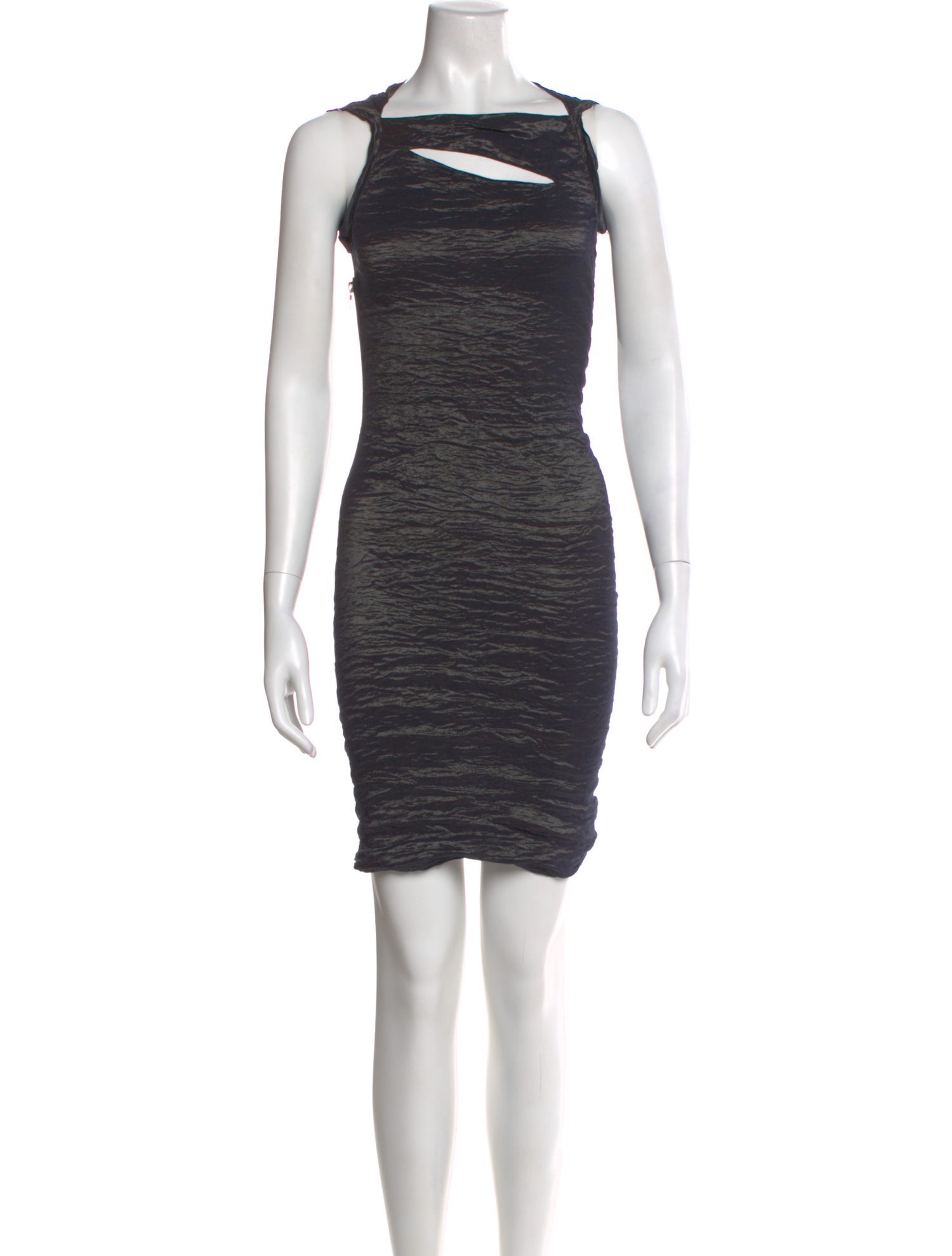 Yigal Azrouël Square Neckline Mini Dress