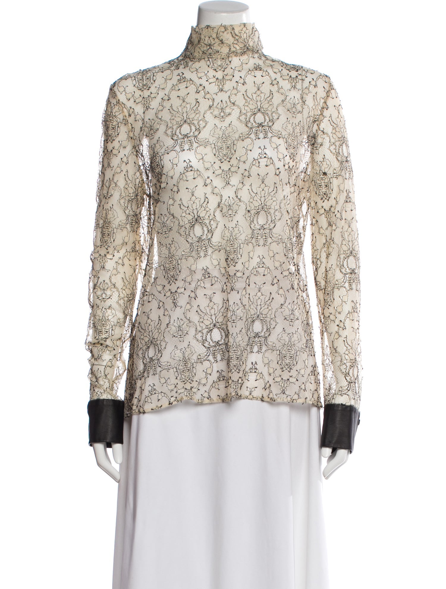 Yigal Azrouël Lace Lace Pattern Blouse