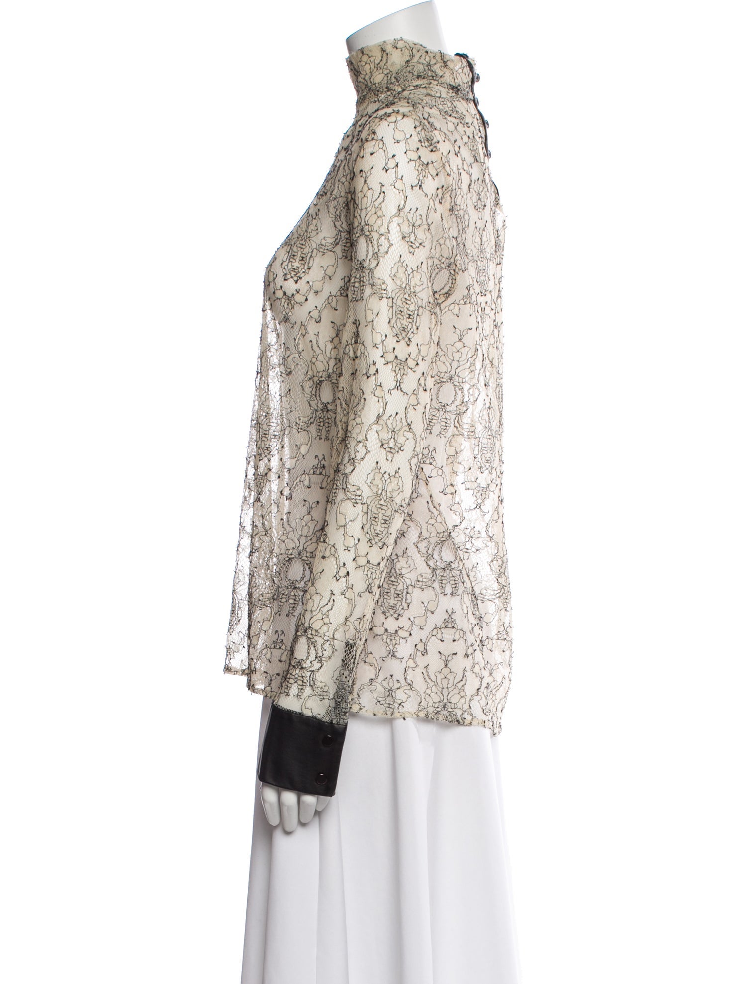 Yigal Azrouël Lace Lace Pattern Blouse