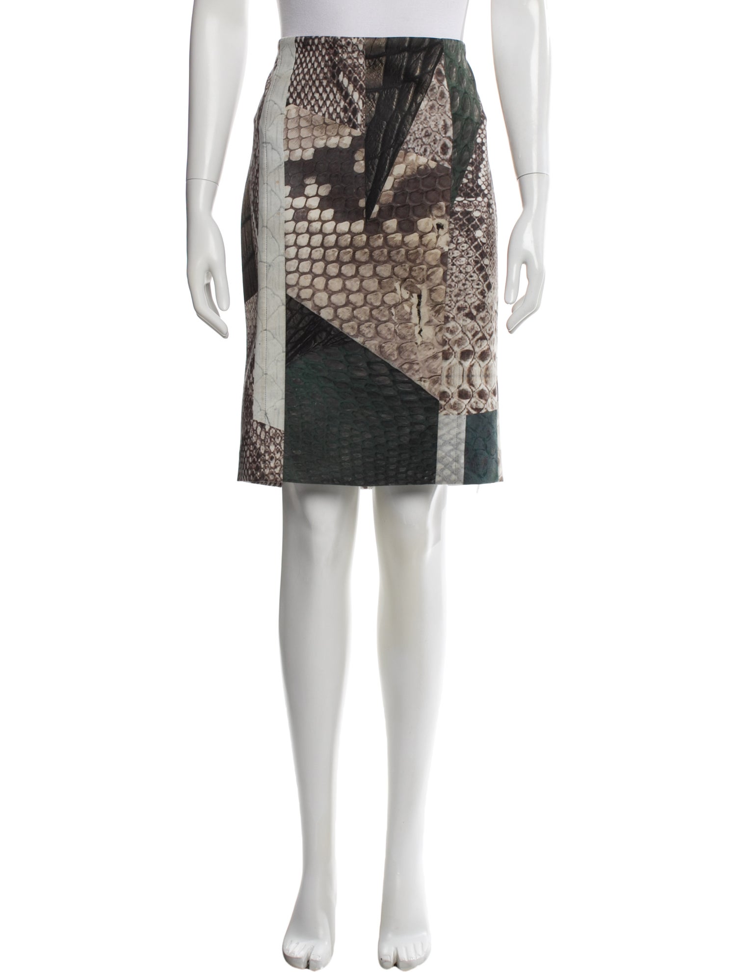 Yigal Azrouël Printed Knee-Length Skirt