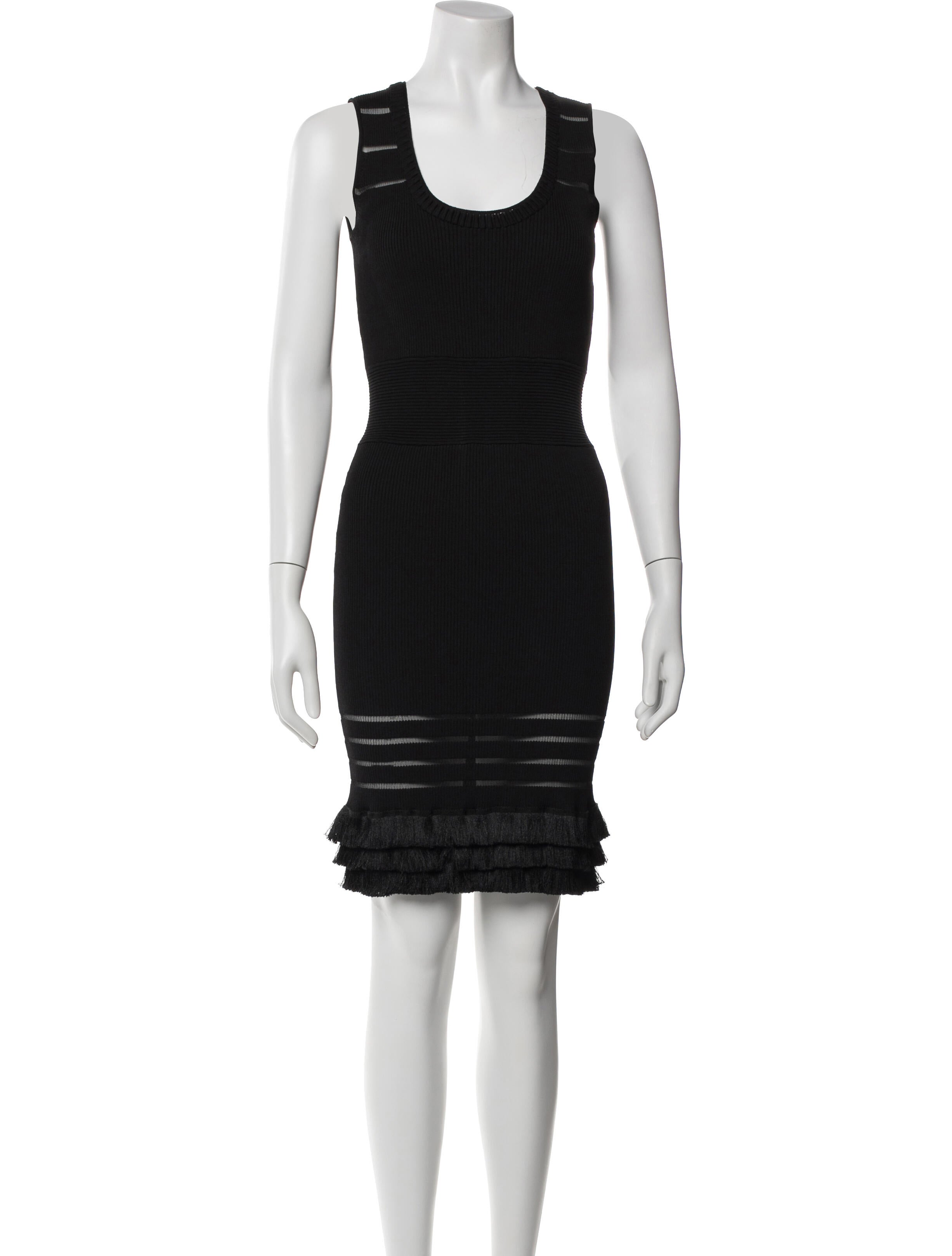 Yigal Azrouël Scoop Neck Knee-Length Dress
