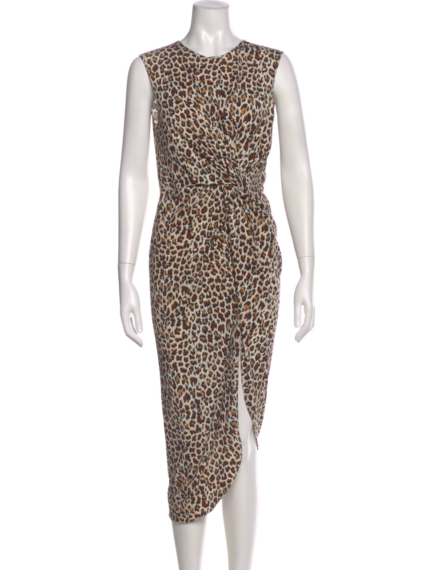 Yigal Azrouël Animal Print Long Dress