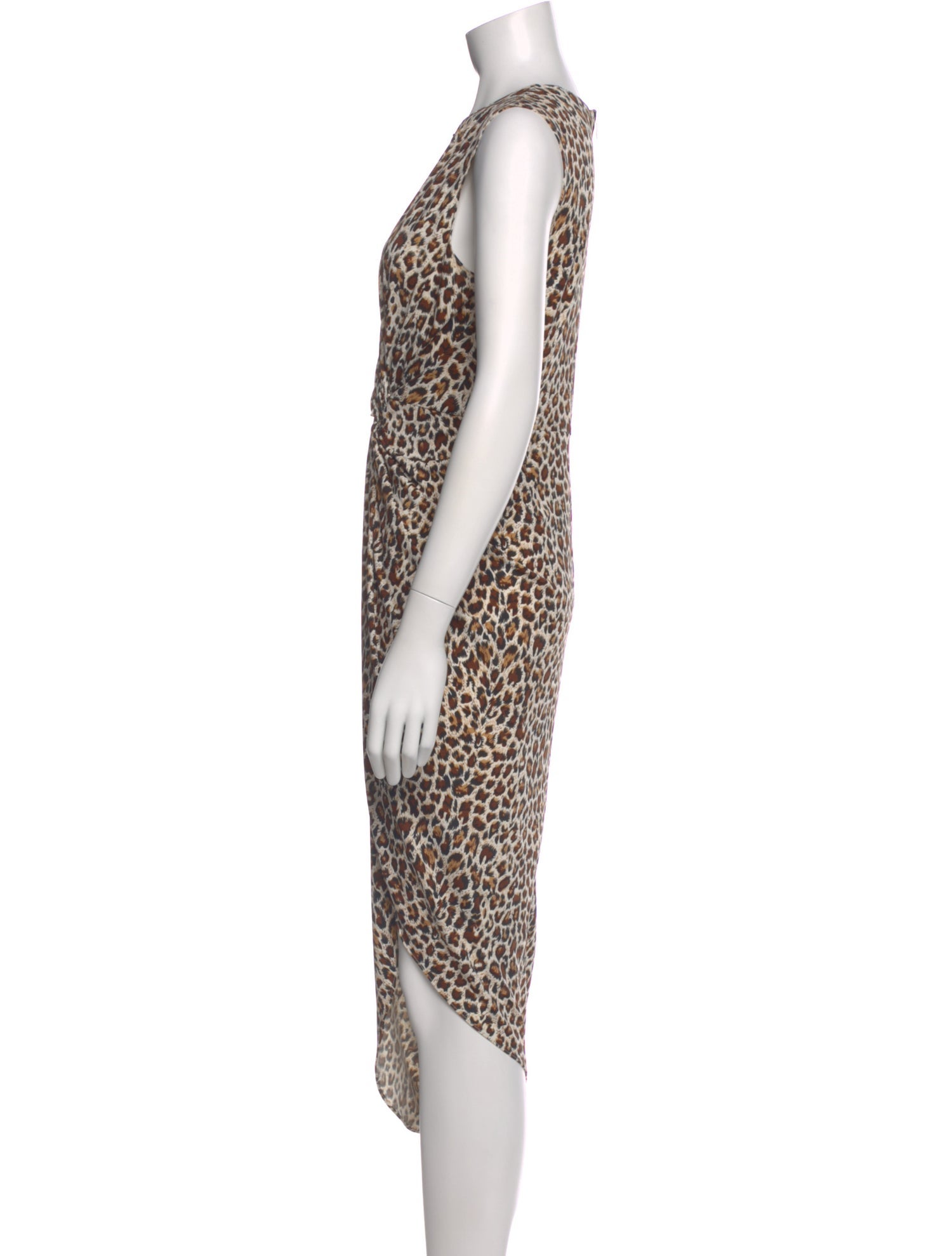 Yigal Azrouël Animal Print Long Dress