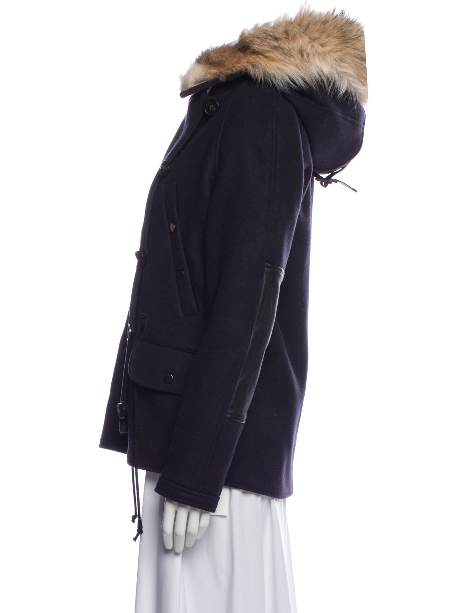 Yigal Azrouël Wool Fur Coat