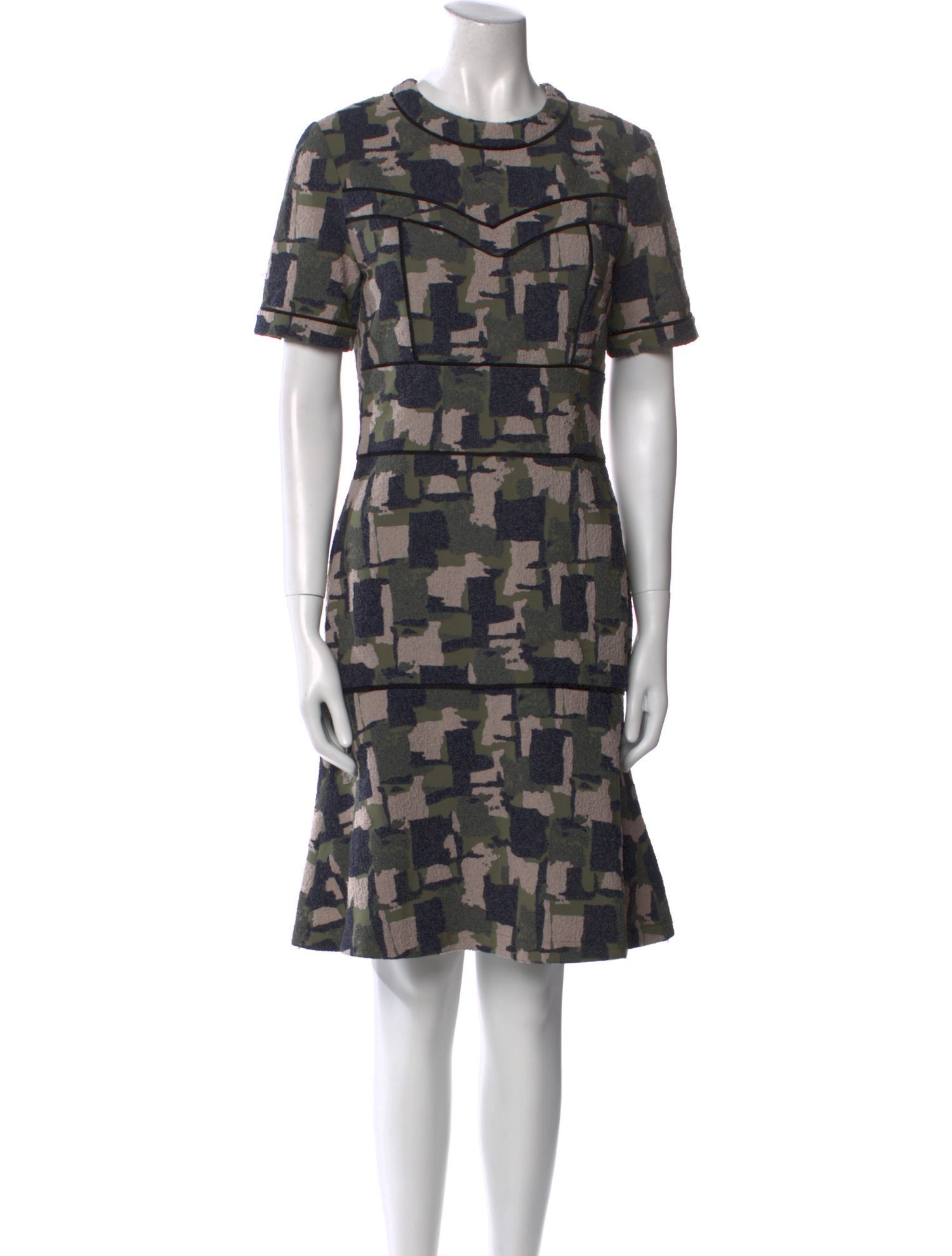 Yigal Azrouël Printed Knee-Length Dress