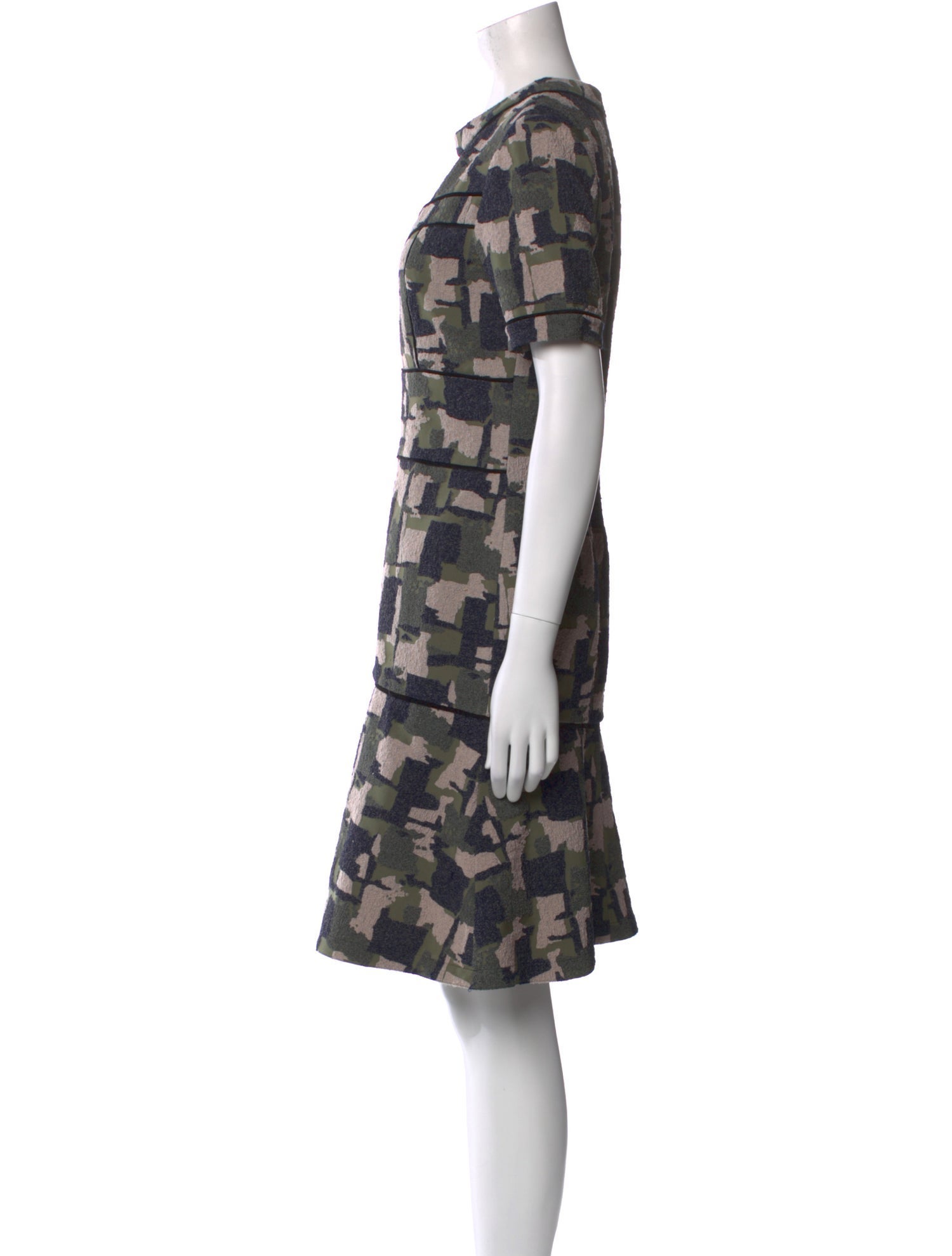 Yigal Azrouël Printed Knee-Length Dress