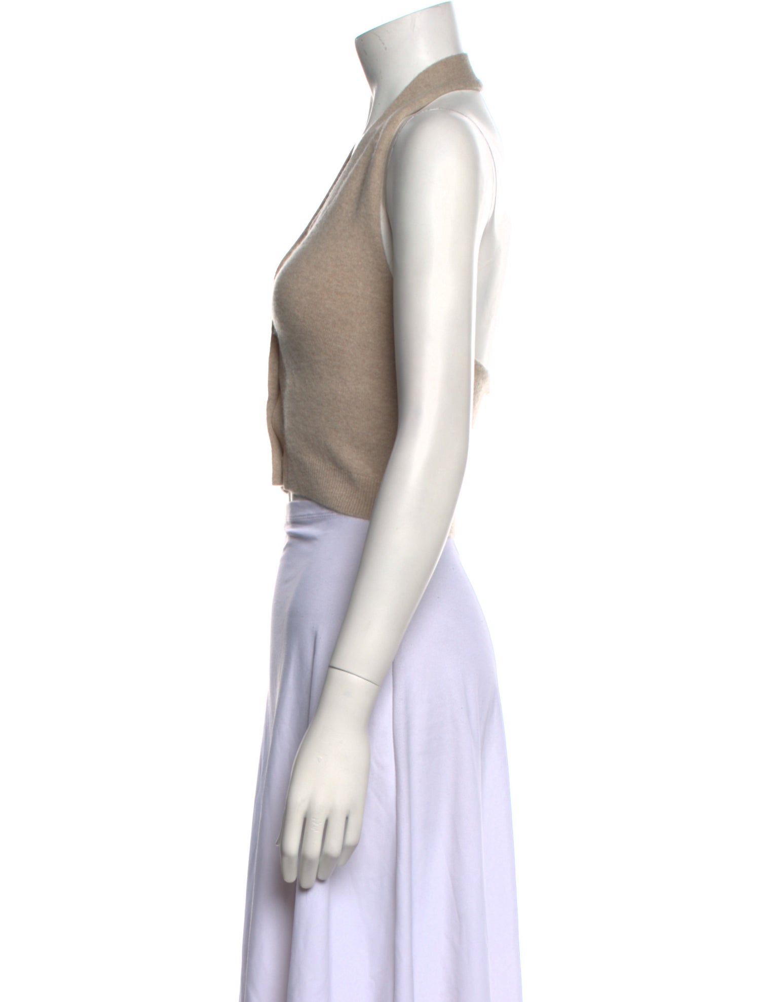 Lisa Yang Cashmere V-Neck Crop Top