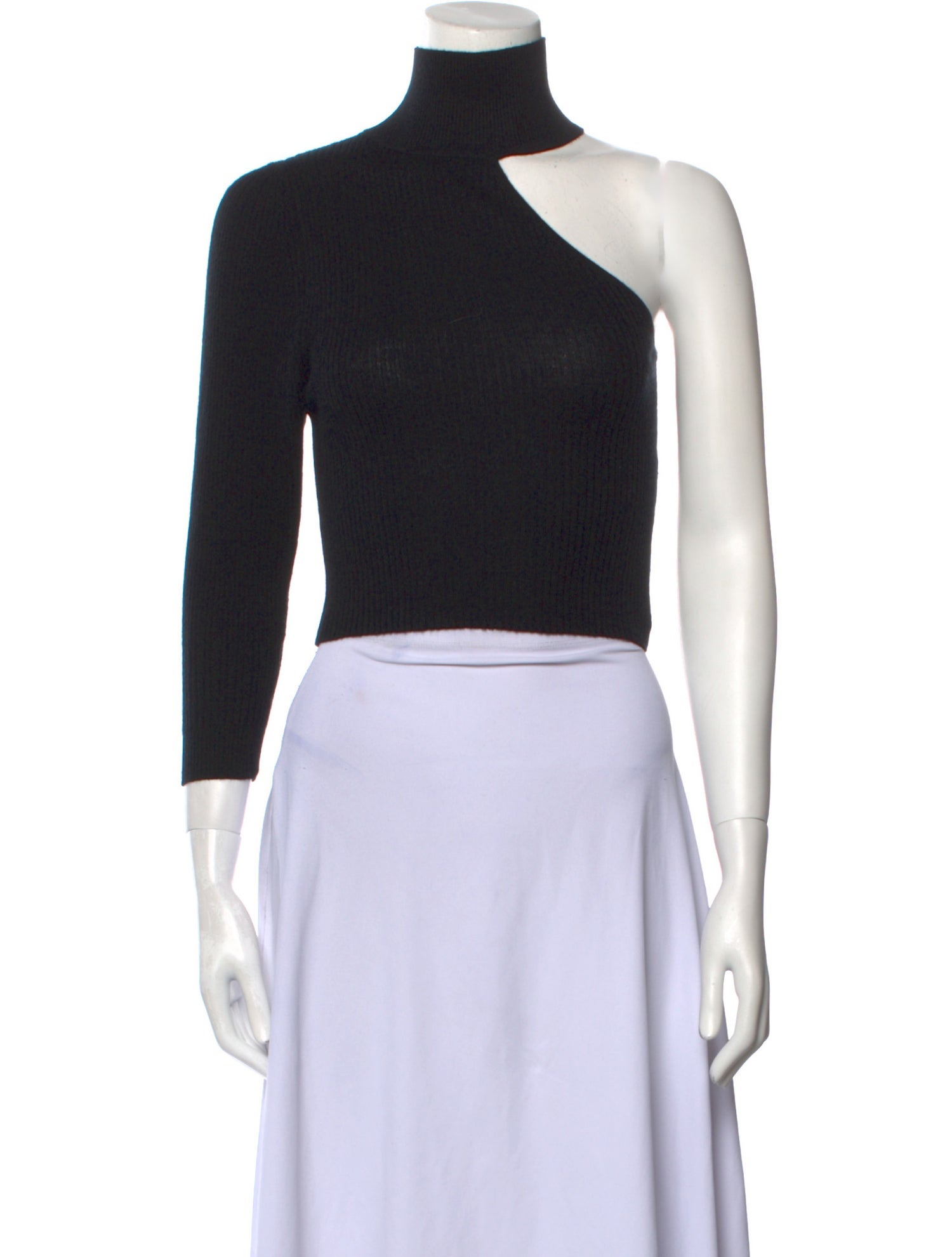 Lisa Yang Cashmere One-Shoulder Crop Top