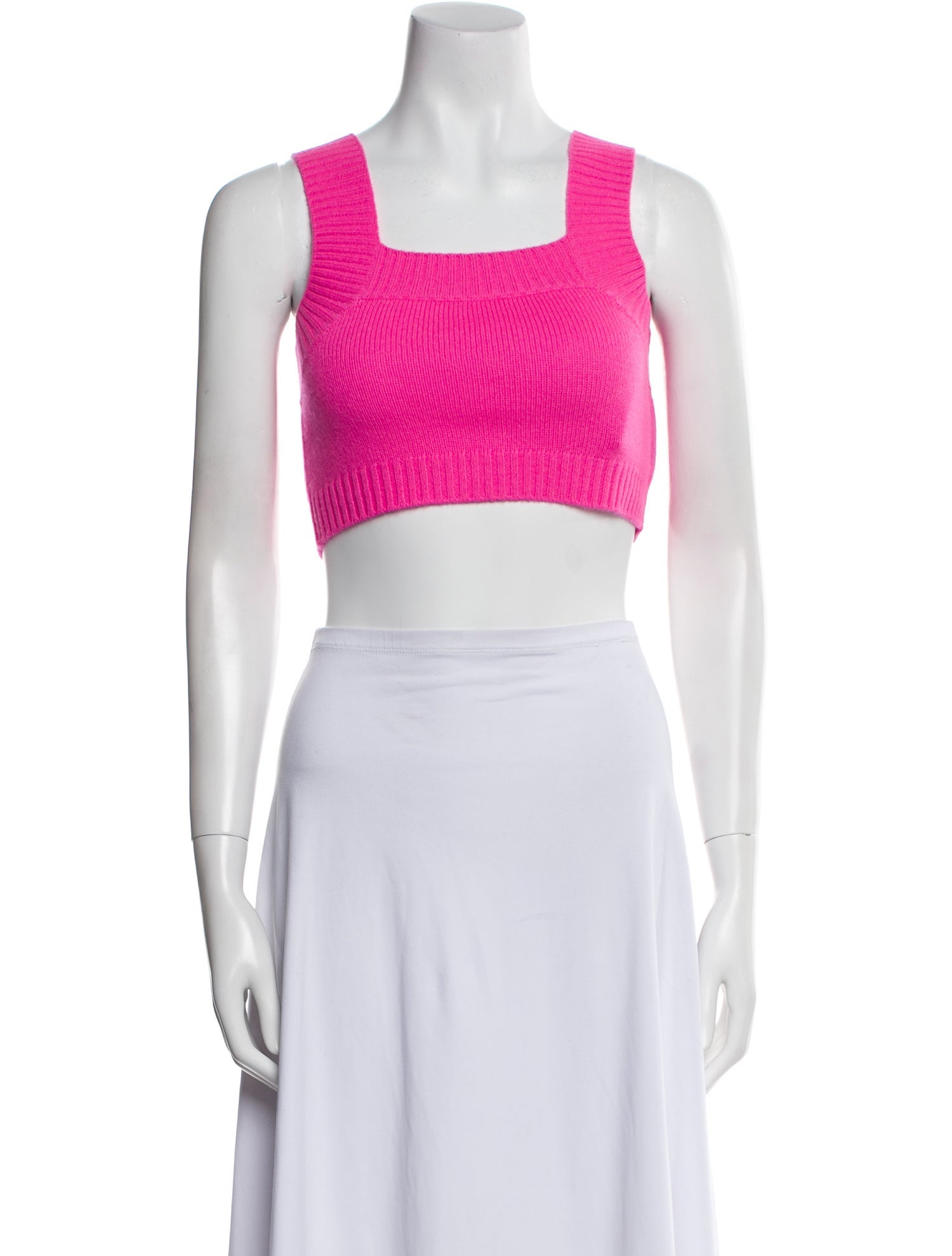 Lisa Yang Cashmere Square Neckline Crop Top