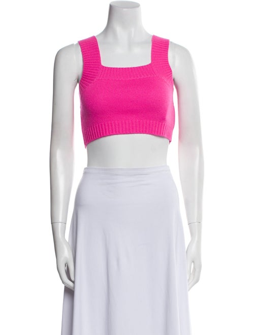 Lisa Yang Cashmere Square Neckline Crop Top