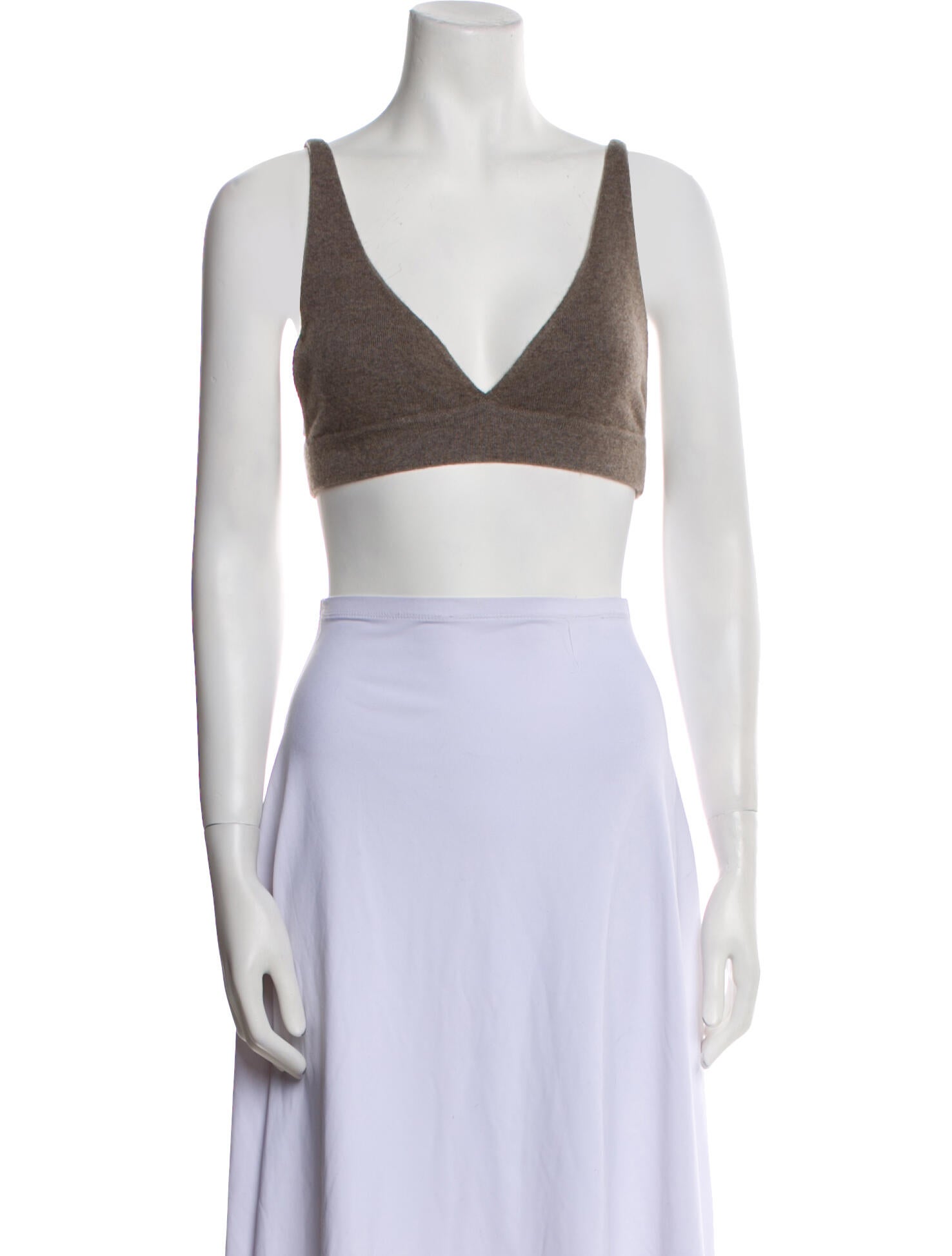 Lisa Yang Cashmere V-Neck Crop Top