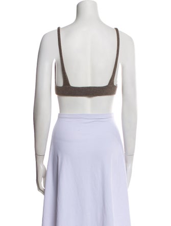 Lisa Yang Cashmere V-Neck Crop Top