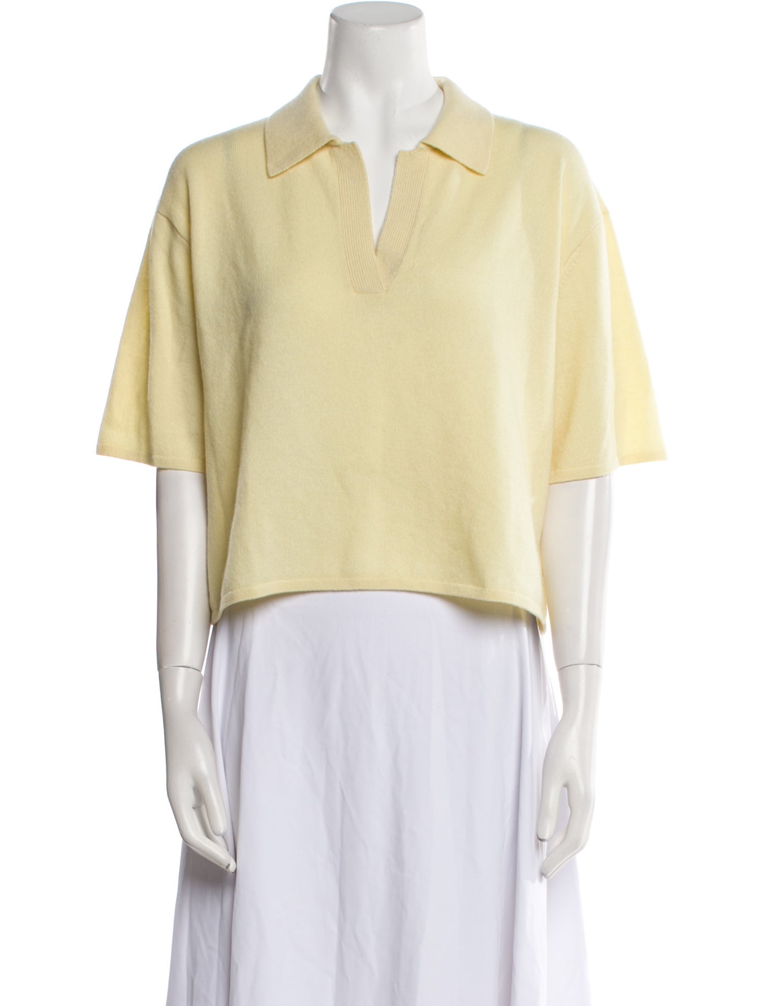 Lisa Yang Cashmere V-Neck Polo