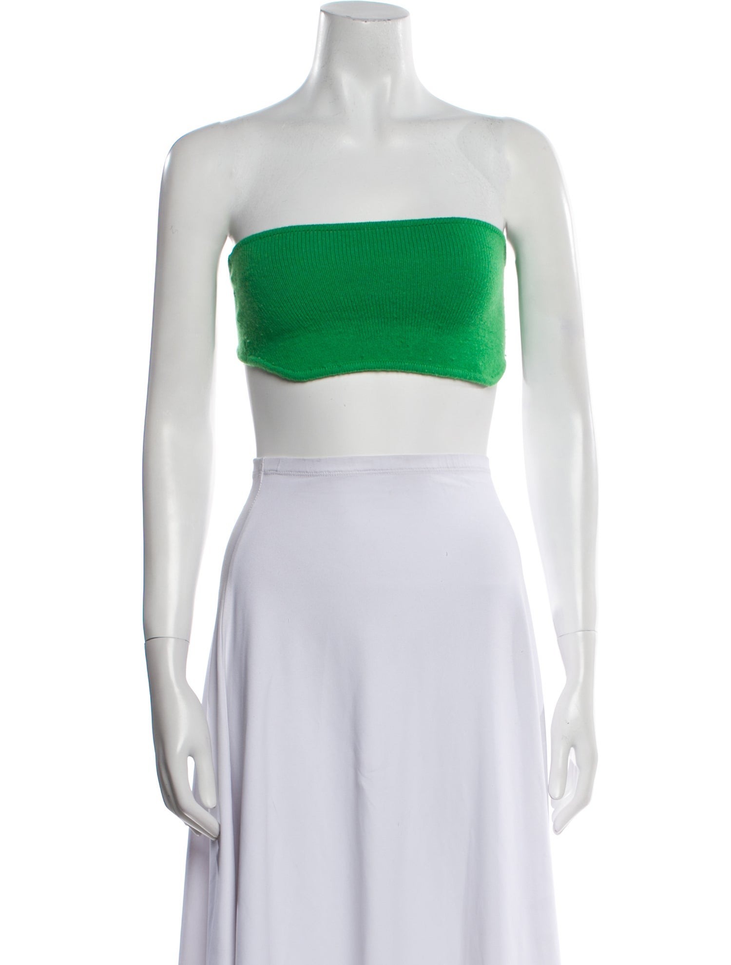 Lisa Yang Cashmere Strapless Crop Top