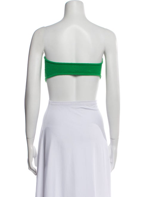 Lisa Yang Cashmere Strapless Crop Top