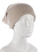 Lisa Yang neutral pattern print beanie