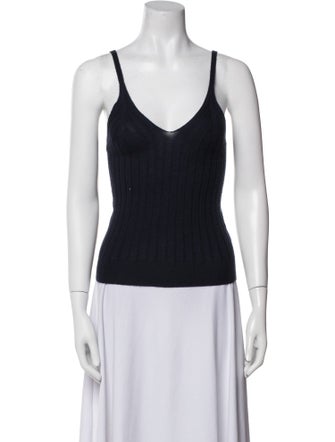 Lisa Yang V-Neck Sleeveless Top