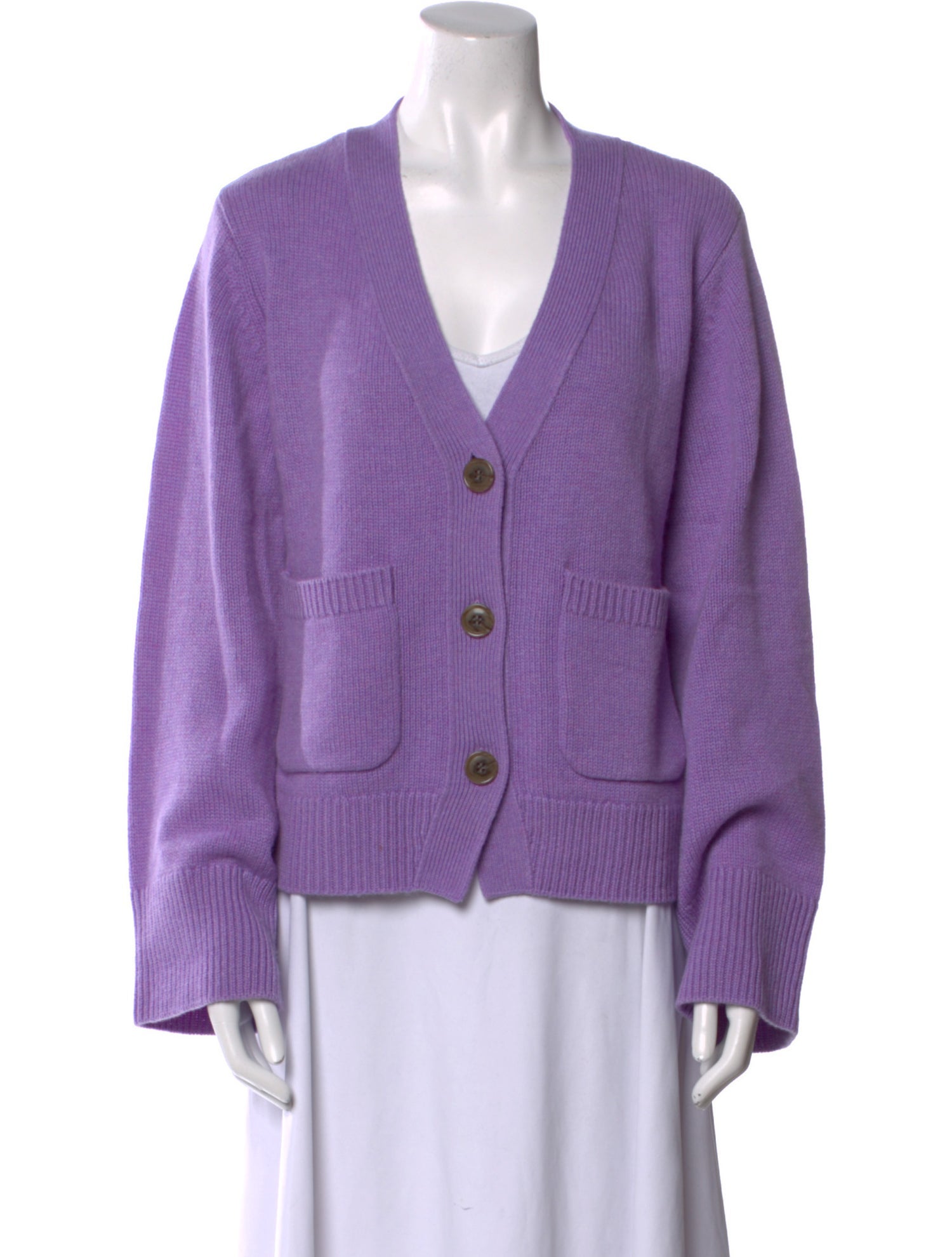 Lisa Yang Cashmere Plunge Neckline Sweater