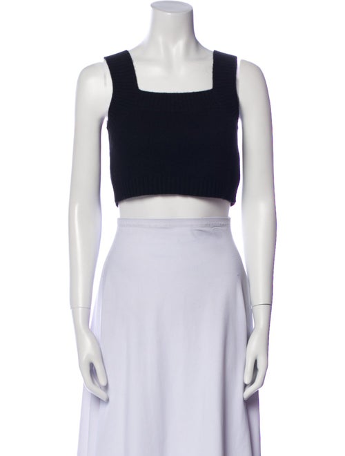 Lisa Yang Cashmere Square Neckline Crop Top