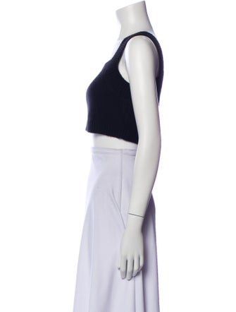 Lisa Yang Cashmere Square Neckline Crop Top
