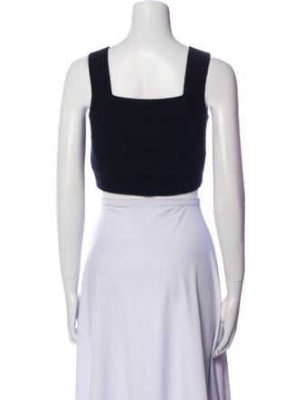 Lisa Yang Cashmere Square Neckline Crop Top