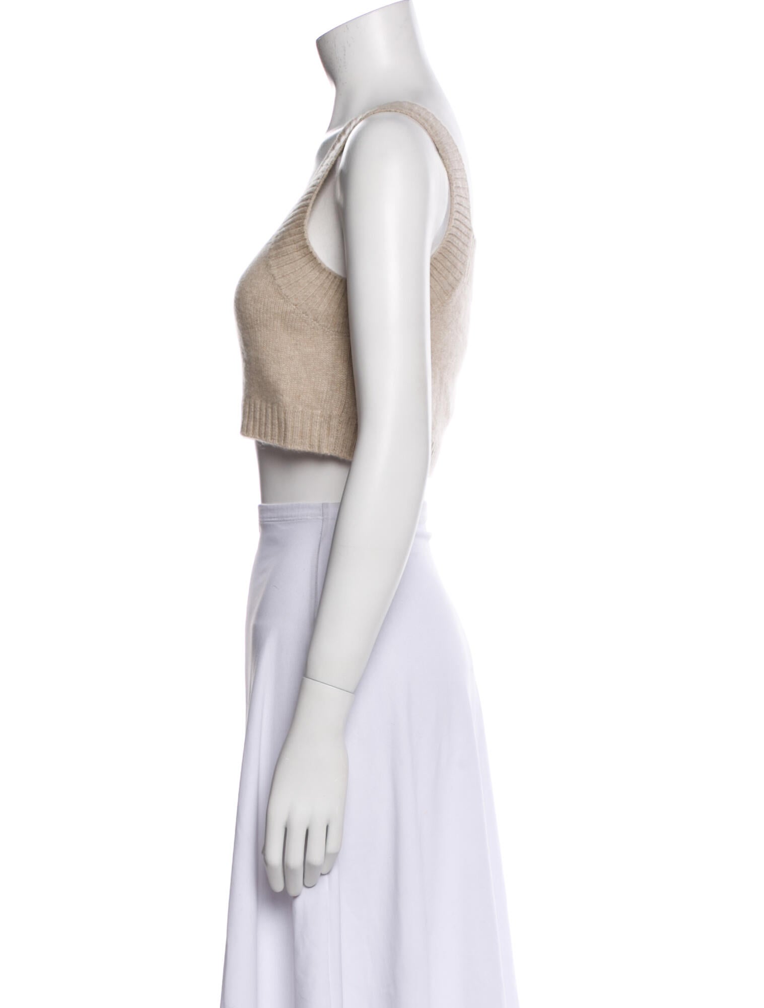 Lisa Yang Cashmere Square Neckline Crop Top