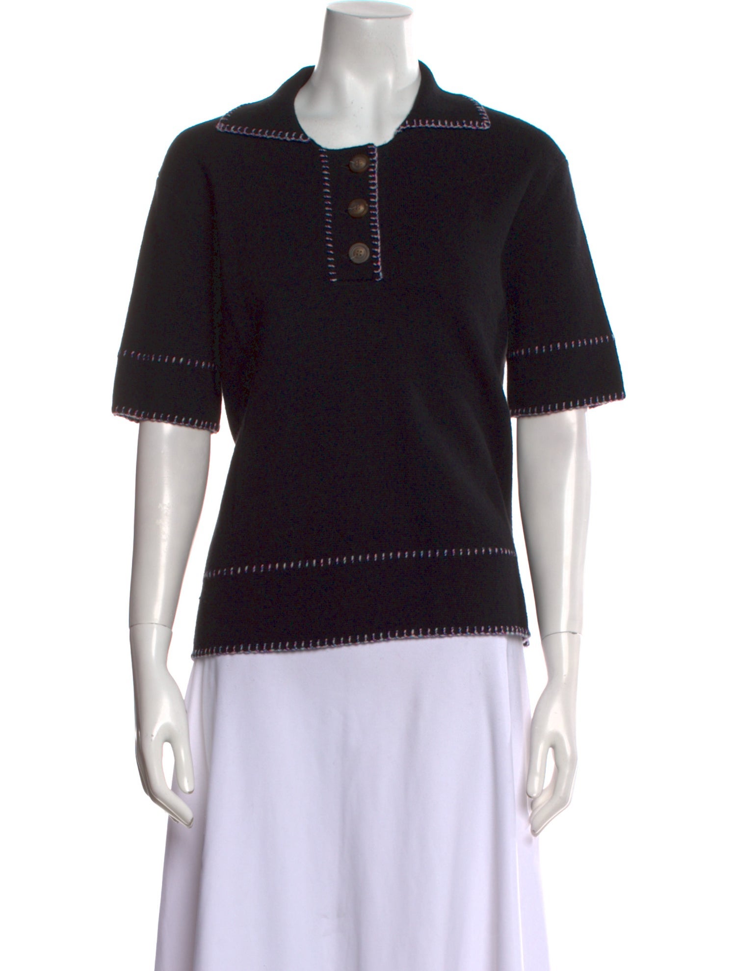 Lisa Yang Cashmere Short Sleeve Polo