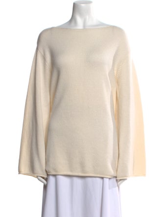 Lisa Yang Cashmere Bateau Neckline Sweater