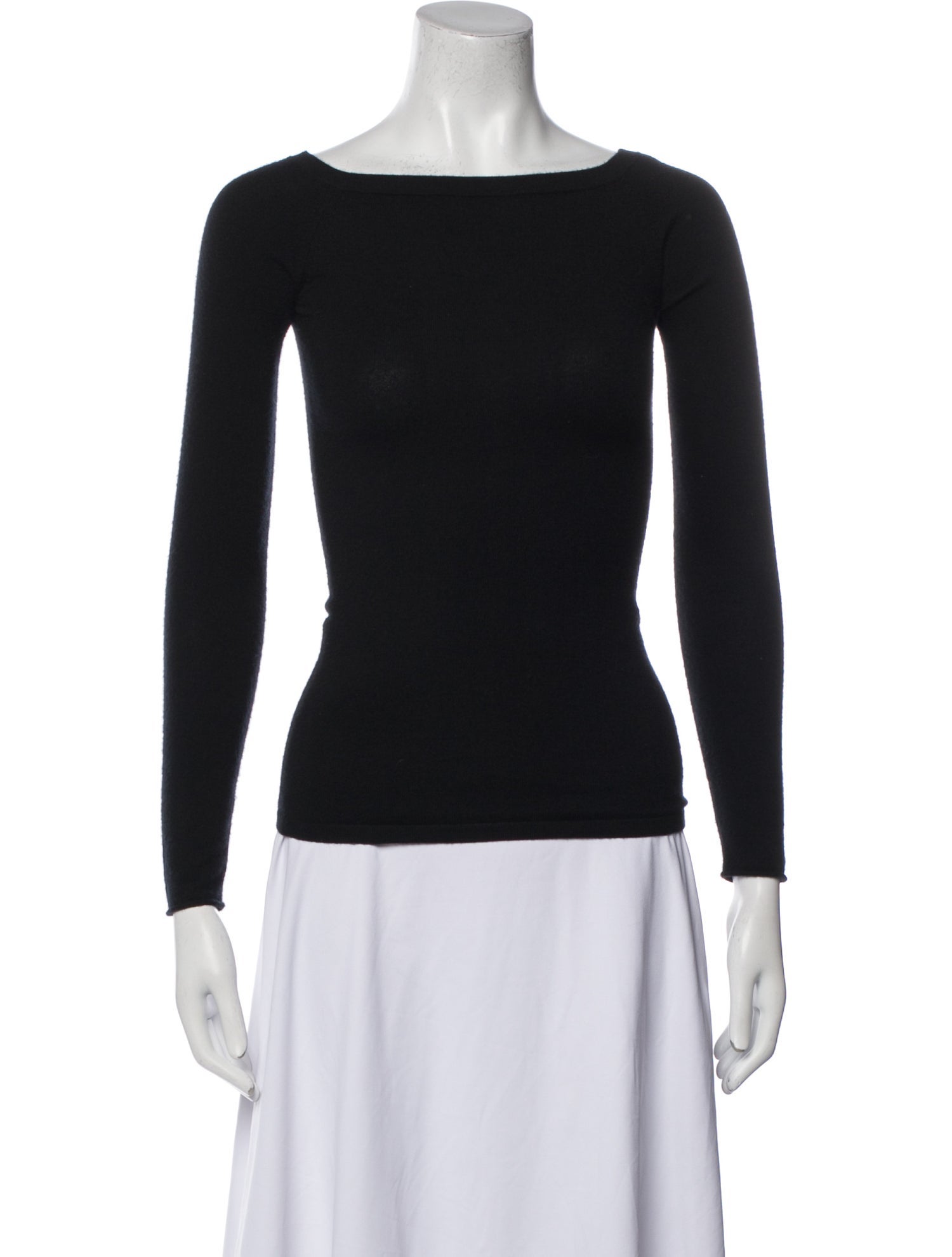 Lisa Yang Cashmere Bateau Neckline Top
