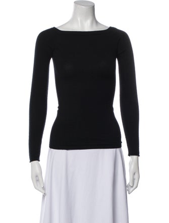 Lisa Yang Cashmere Bateau Neckline Top
