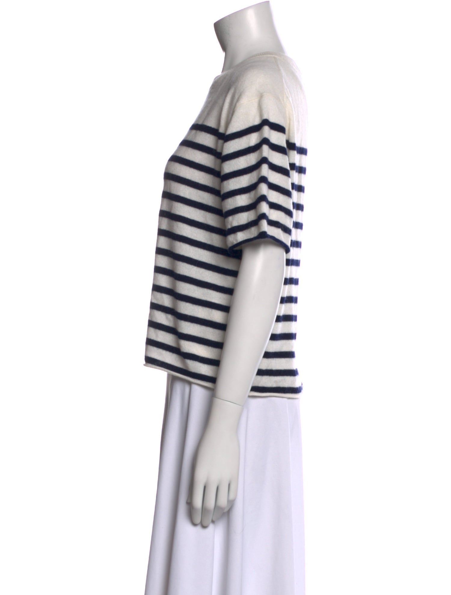 Lisa Yang Cashmere Striped T-Shirt w/ Tags