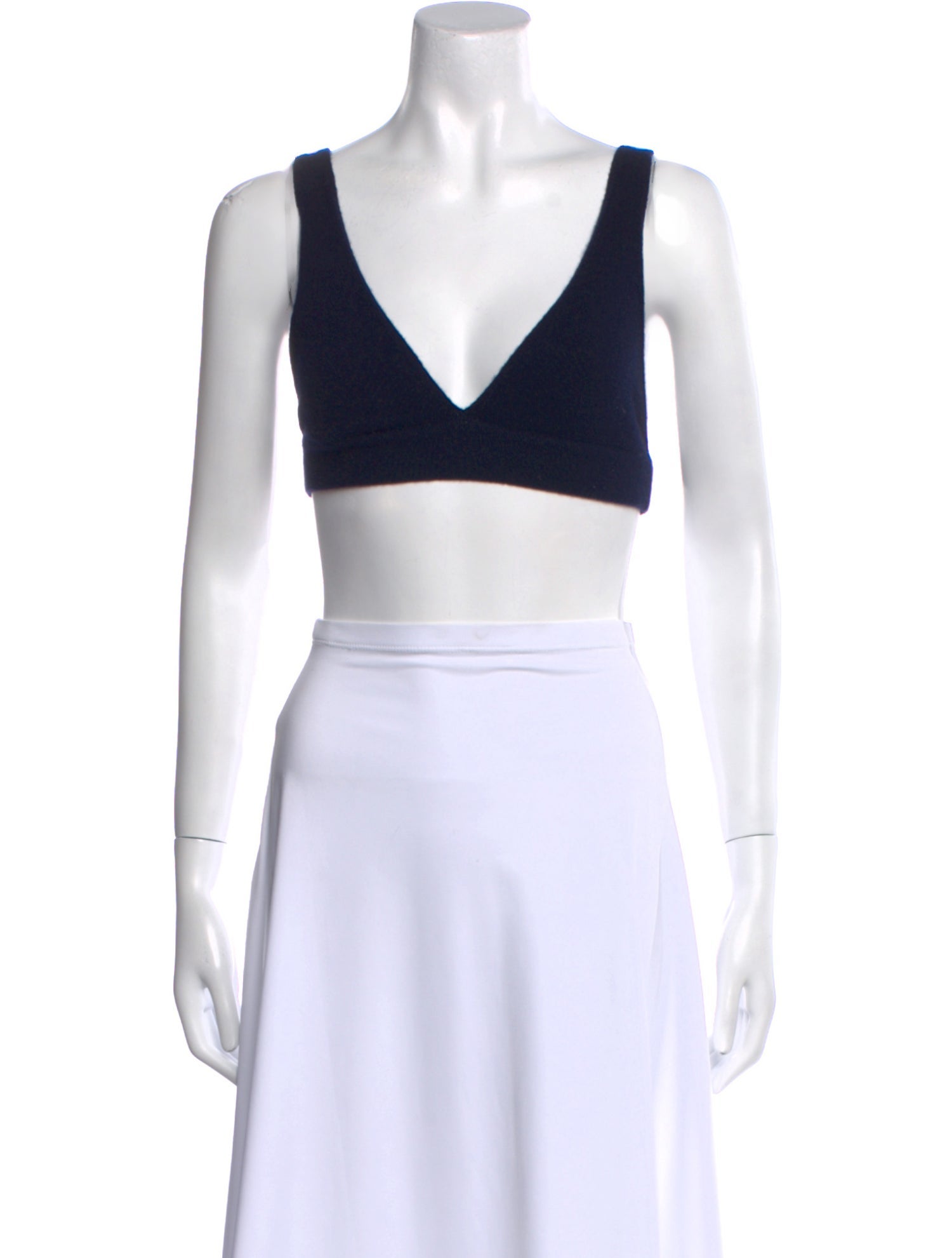 Lisa Yang Cashmere V-Neck Crop Top