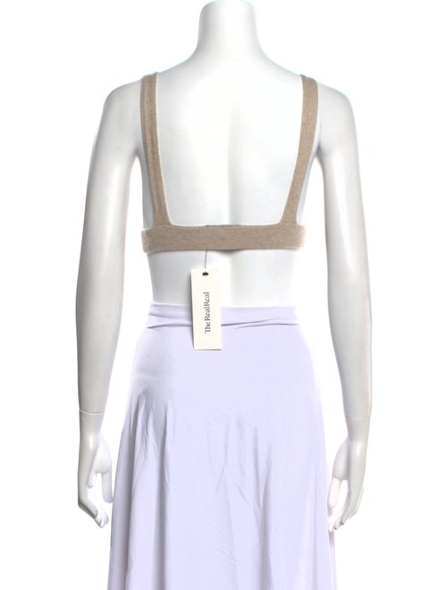 Lisa Yang Cashmere Plunge Neckline Crop Top