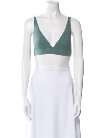 Lisa Yang Cashmere V-Neck Crop Top