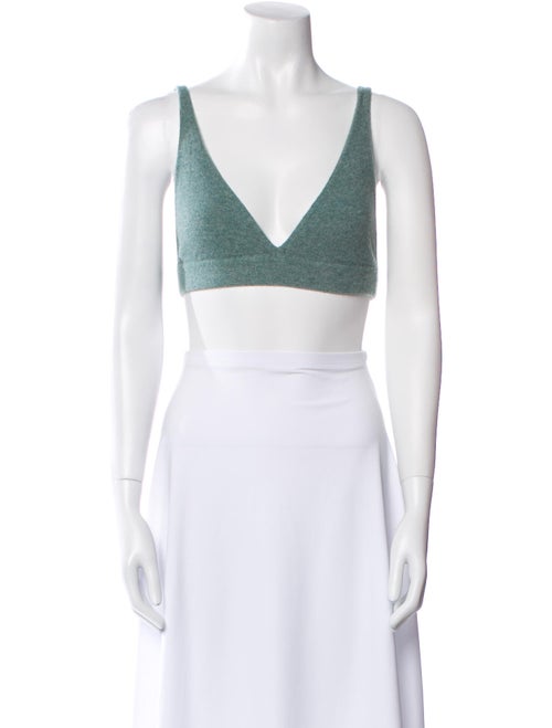 Lisa Yang Cashmere V-Neck Crop Top