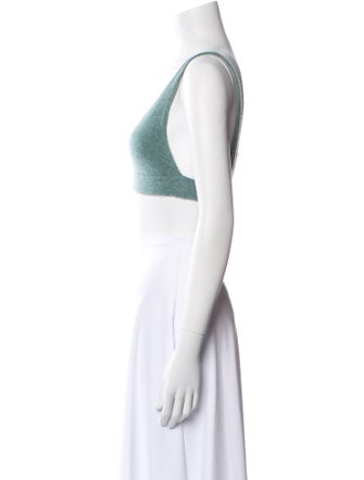 Lisa Yang Cashmere V-Neck Crop Top