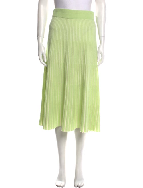 Lisa Yang Pleated Accents Midi Length Skirt