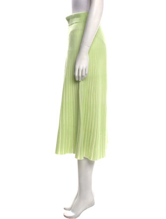 Lisa Yang Pleated Accents Midi Length Skirt