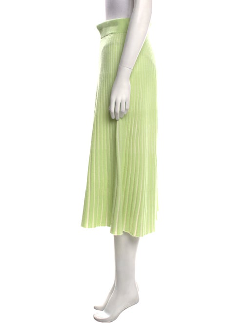 Lisa Yang Pleated Accents Midi Length Skirt