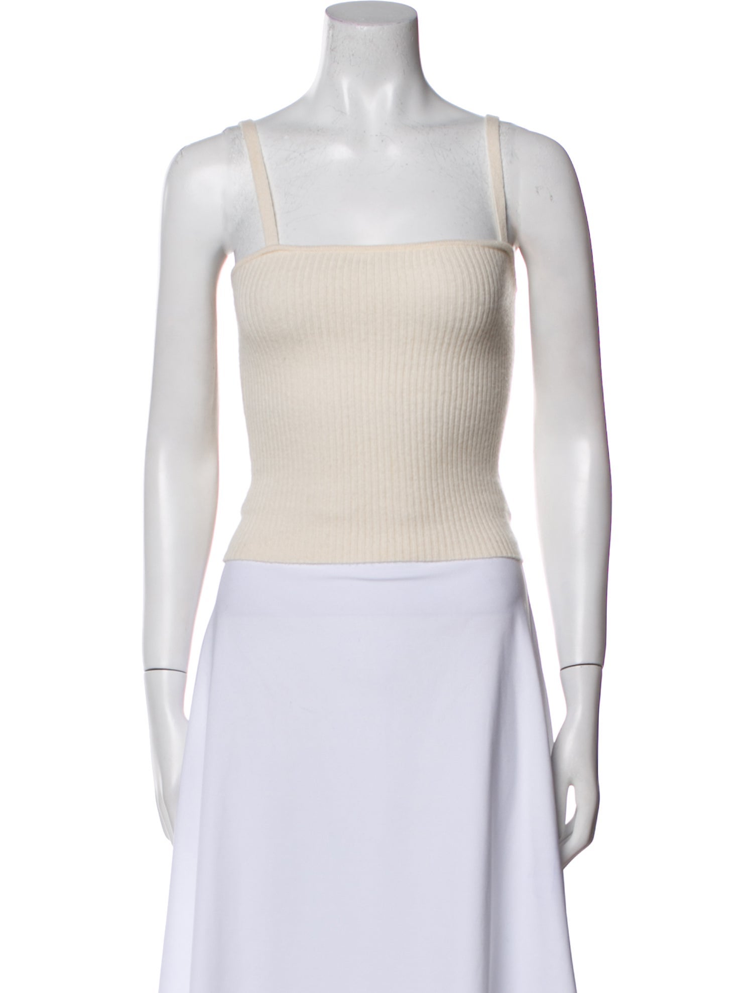 Lisa Yang Cashmere Square Neckline Crop Top