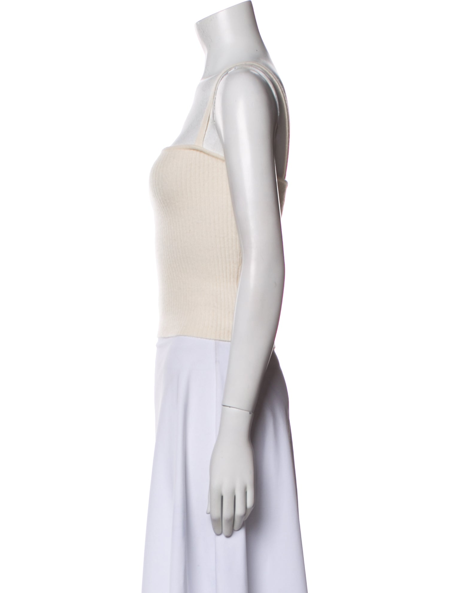 Lisa Yang Cashmere Square Neckline Crop Top